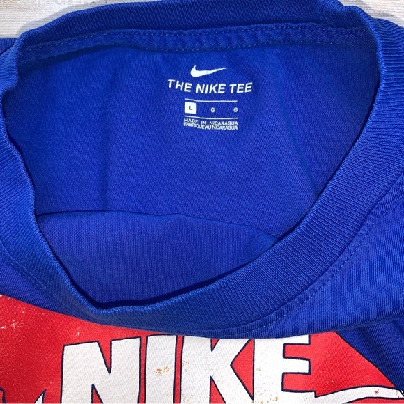 Boy’s Blue Nike Pizza Box T-Shirt - Picture 6 of 8